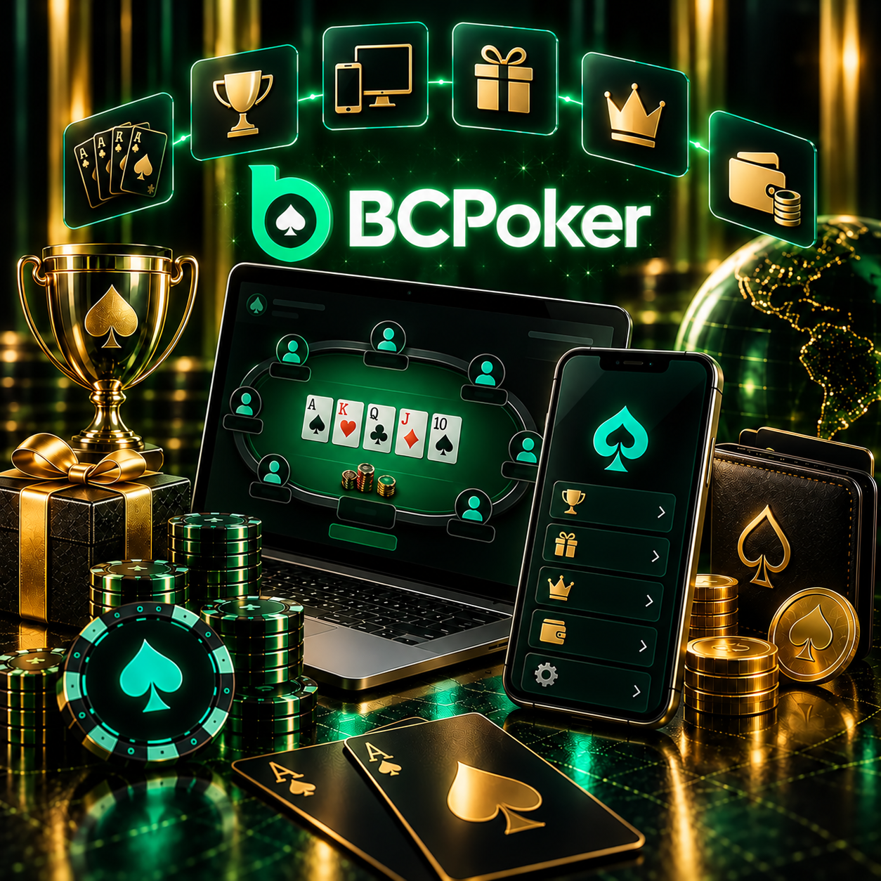 BCPoker games tournaments bonuses banner
