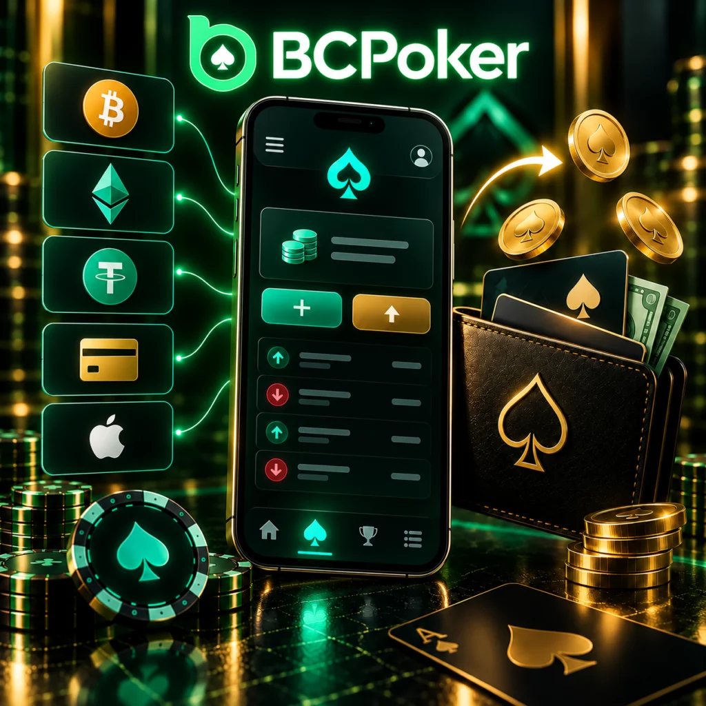 BCPoker deposits withdrawals balance