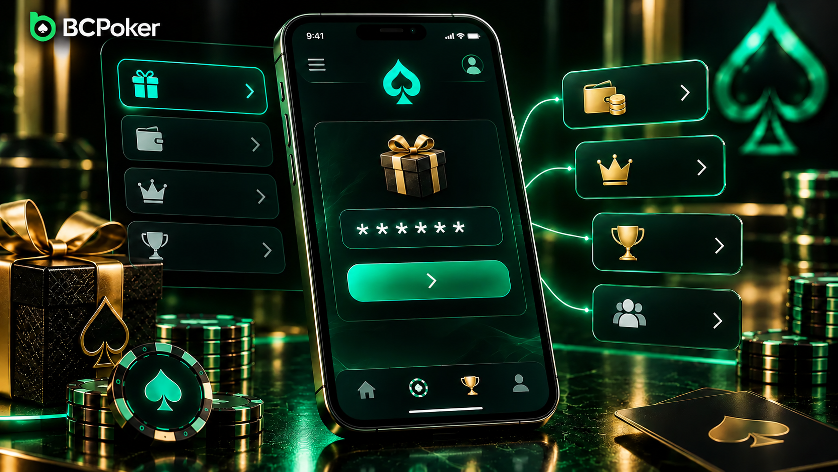 BCPoker code redemption steps